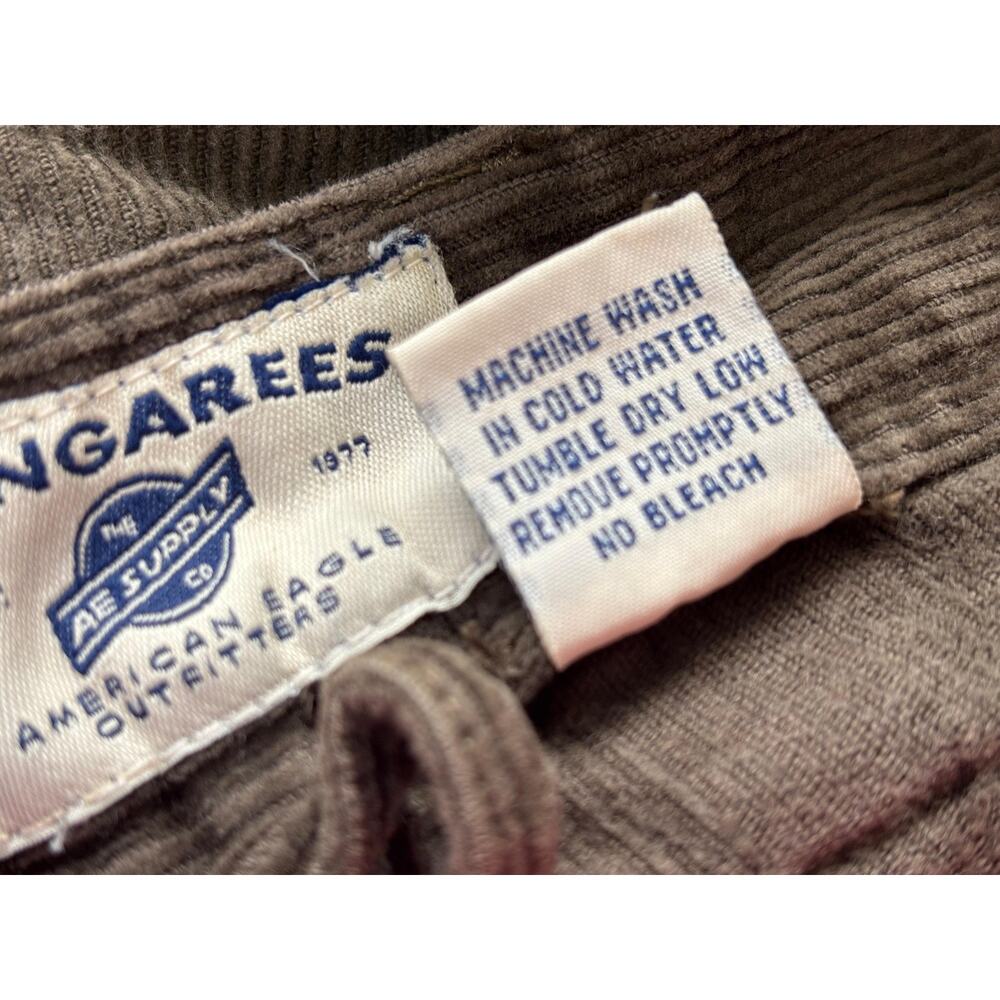 American Eagle Outfitters Pants Mens 33x30 Brown Corduroy Carpenter Workwear - Picture 4 of 7